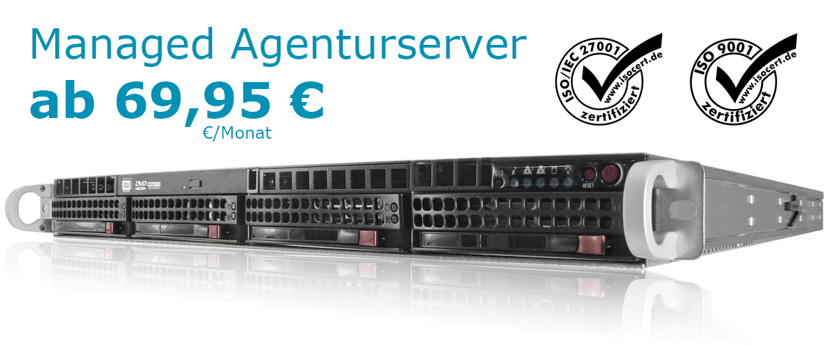 Managed Agenturserver ab 69,95 Euro